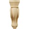 Ekena Millwork 3 7/8"W x 8"D x 13"H Boston Traditional Scroll Corbel, Alder COR03X08X13TSAL - alternate 3